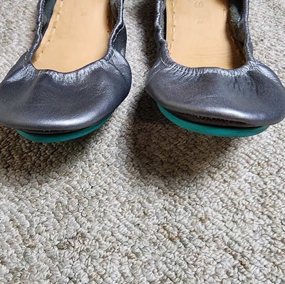 Tieks Metallic Pewter Ballet Flats - Picture 4 of 10